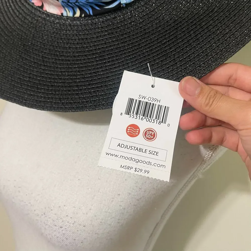 Women Black Summer Hat Breathable for Outdoor Beach 16